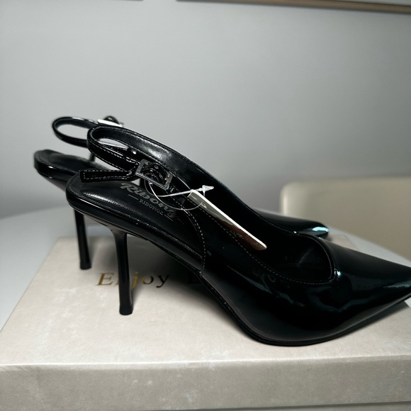 ribongz Shoes - RIBONGZ Slingback Pointed Toe Pumps • Elegant Wedding/Party Heels • 7.5 NWT